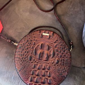 Authentic Brahmin round purse/crossbody. Gently used. In excellent condition.